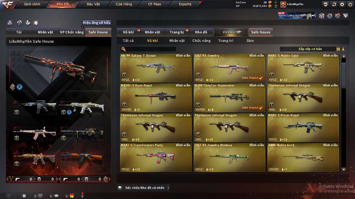 shop acc cf uy tin gia re